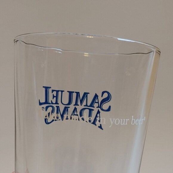 SAMUEL ADAMS BEER Pint Glass Sam Adams Quality Drinking Glass THICK BNWOT PAIR - Picture 5 of 5